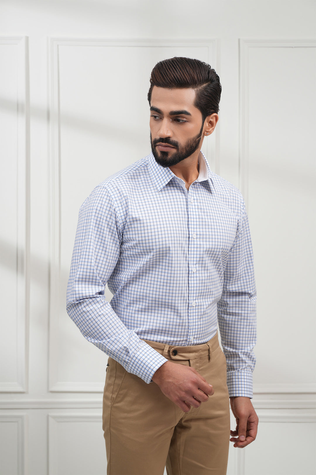 The Blue Check Smart Formal Shirt