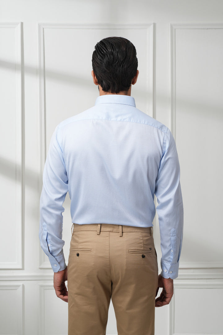 The Button Down Sky Blue Smart Formal Shirt