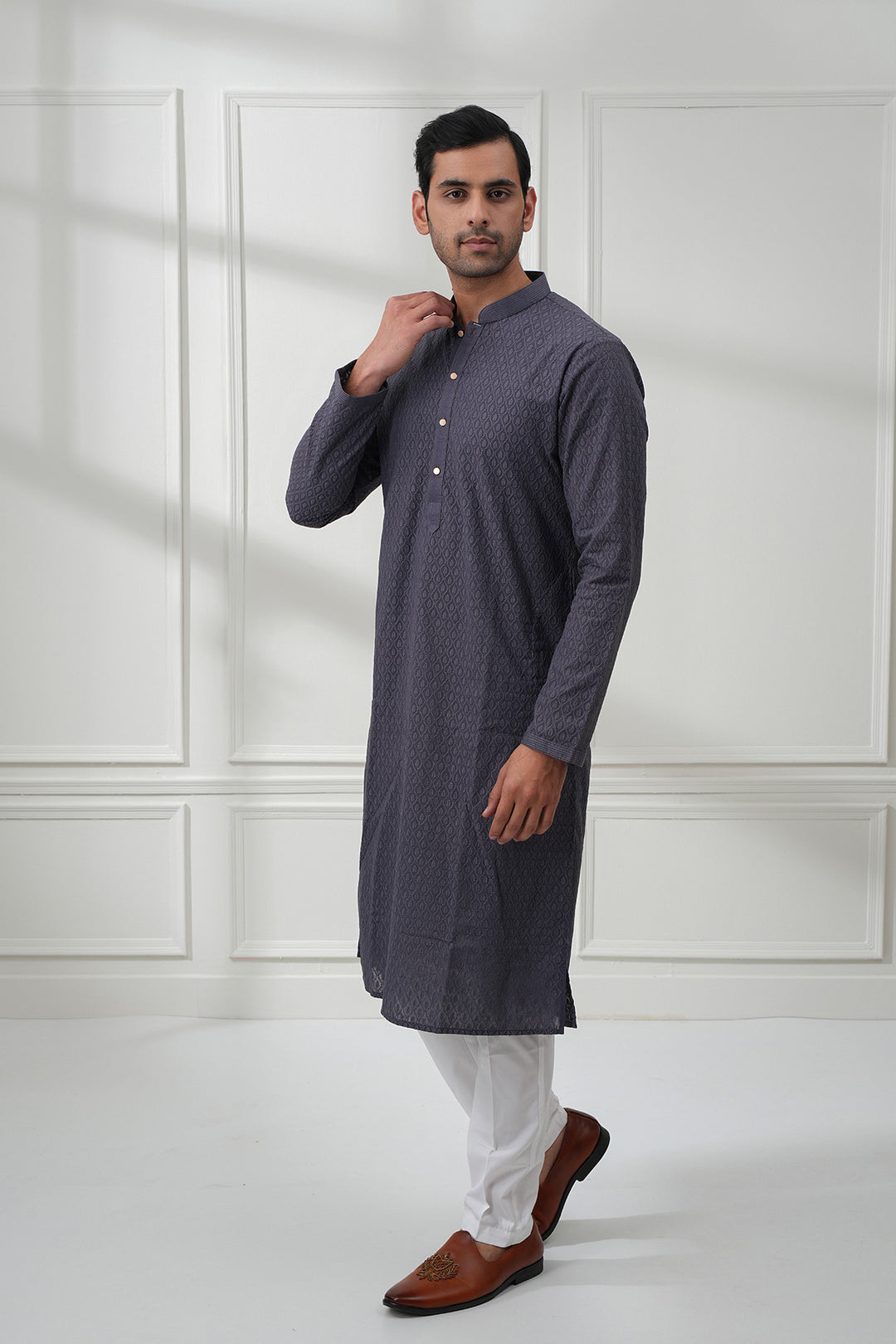 Chikankari Kurta With Trouser