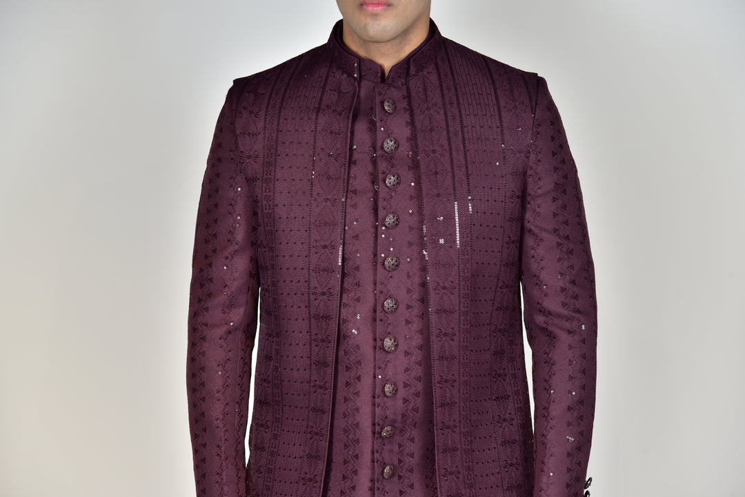 Indo Western 18094 Wine
