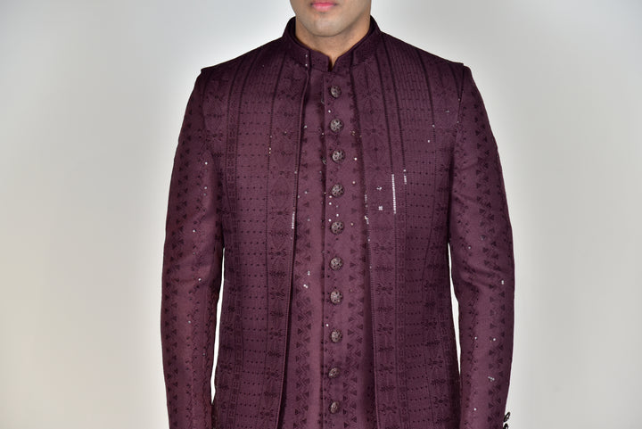 Indo Western 18094 Wine